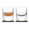 Набор из 2 стаканов Renfrew Whisky с деревянными подставками 270 мл, LSA International