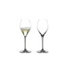 Набор из 2-х хрустальных бокалов для шампанского Champagne Glass 6409/85, 305 мл, прозрачный, серия Heart to Heart, Riedel