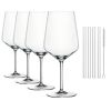Набор бокалов TASTES GOOD: 4 бокала 630 мл, 4 трубочки, 1 щетка для чистки, Nachtmann