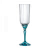Набор бокалов для шампанского Florian Lucent Blue, 6 шт, 210 мл, D65 мм, H220 мм, хрустальное стекло, Bormioli Rocco