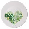 Блюдо для пиццы 33 см, белый, зеленый, стекло, серия I Love Pizza Green, Bormioli Rocco