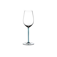 Бокал для вина Riesling/Zinfandel, 395 мл, прозрачный/бирюзовый, хрусталь, серия Fatto a Mano, Riedel