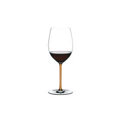 Бокал для красного вина Cabernet/Merlot ручной работы 4900/0О, 625 мл, оранжевая ножка, серия Fatto a Mano, Riedel