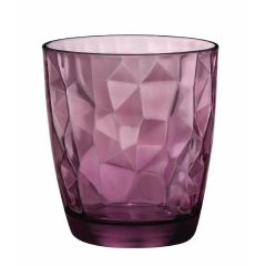 Набор из 6-ти стаканов 305 мл, хрустальное стекло, серия DIAMOND Rock Purple, Bormioli Rocco