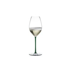 Бокал для шампанского Champagne, 445 мл, прозрачный/зеленый, хрусталь, серия Fatto a Mano, Riedel