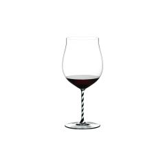 Бокал для красного вина Burgundy Grand Cru, 1050 мл, черный/прозрачный, хрусталь, серия Fatto a Mano, Riedel