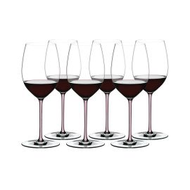 Набор из 6-ти бокалов Fatto a Mano для красного вина, розовый, Каберне/Мерло, Riedel