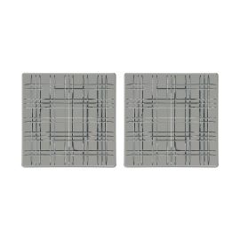 Набор блюд SQUARE 2 шт. квадратных 21х21 см, бессвинцовый хрусталь дымчатый, Nachtmann