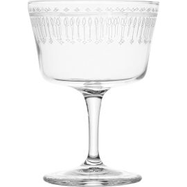 Набор бокалов-блюдец для шампанского Novecento Art Deco, 6 шт, 220 мл, D90 мм, H124 мм, хрустальное стекло, Bormioli Rocco