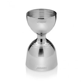 Джиггер 30/60 мл, D50 мм, H90 мм, хромированная сталь, Lumian