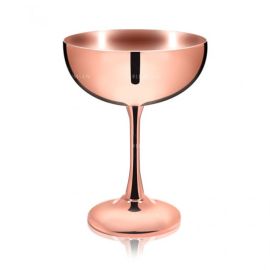 Бокал для шампанского, коктейля Artemide, 230 мл, D105 мм, H145 мм, нержавеющая сталь, цвет медный, Lumian