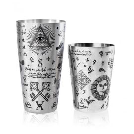 Бостонский шейкер Yokai Alchemy, 750 мл, D90 мм, H270 мм, хромированная сталь, Lumian