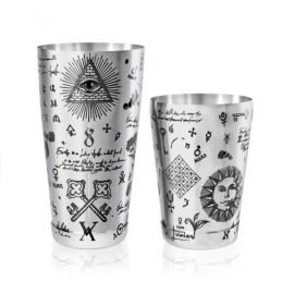 Бостонский шейкер Kenko Alchemy, 750 мл, D90 мм, H270 мм, хромированная сталь, Lumian