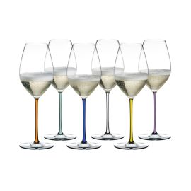 Набор бокалов для шампанского Champagne 7900/28-24, 6 шт., 459 мл, серия Fatto a Mano, Riedel