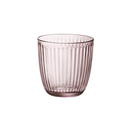 Набор розовых стаканов Line Lilac Rose, 6 шт, 290 мл, D85 мм, H85 мм, хрустальное стекло, Bormioli Rocco