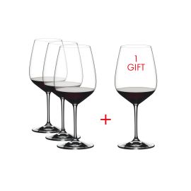 Набор бокалов Heart To Heart Pay 3 Get 4 Value Gift Pack Cabernet Sauvignon, 4 шт., 800 мл, 5409/0, Riedel