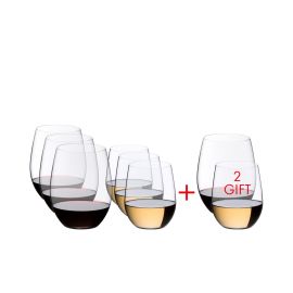 Набор стаканов O Wine Tumbler Pay 6 Get 8 Value Gift Pack Viognier / Chardonnay + Cabernet / Merlot, 8 шт., 5414/50, Riedel