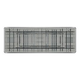 Блюдо SQUARE, прямоугольное, размер: 42 см, материал: хрусталь, цвет: серый, 101453, NACHTMANN, Германия
