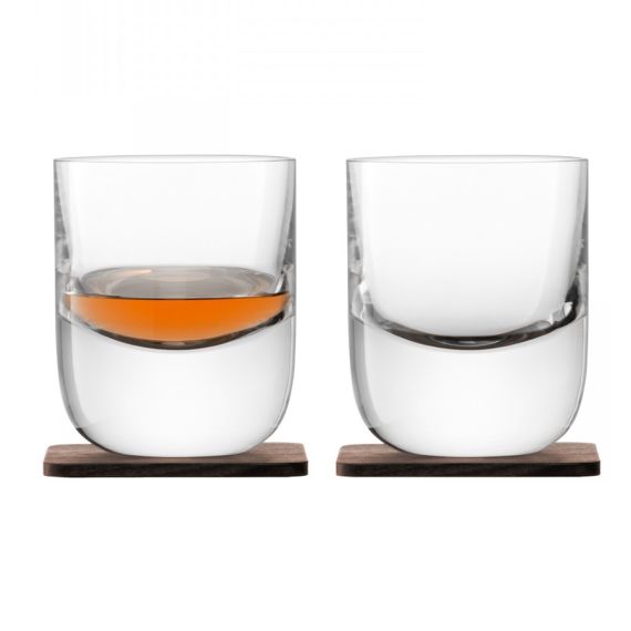 Набор из 2 стаканов Renfrew Whisky с деревянными подставками 270 мл, LSA International