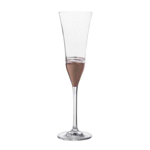 Набор из 6-ти бокалов для вина RCR Prestige Leaf Bronze 170 мл, Италия