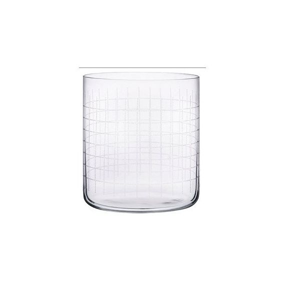 Набор стаканов Олд Фэшн Finesse Grid, 4 шт, 300 мл, H82 мм, хрустальное стекло, Nude