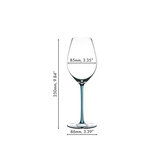 Бокал для шампанского Champagne 4900/28T, 459 мл, бирюзовая ножка, серия Fatto a Mano, Riedel, изображение 4