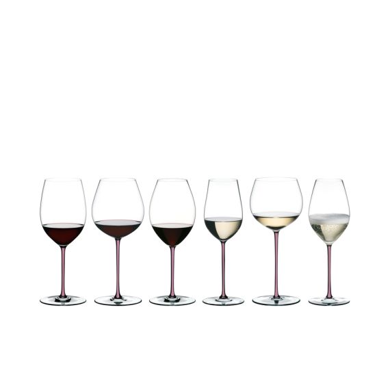 Бокал для красного вина Cabernet/Merlot ручной работы 4900/0MA, 709 мл, сиреневая ножка, серия Fatto a Mano, Riedel, изображение 5