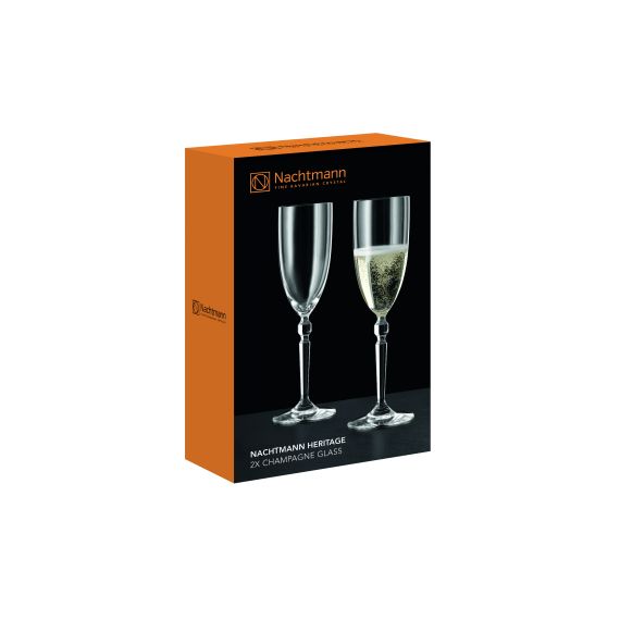 Набор бокалов для шампанского Heritage, 2 шт,  230 мл, хрусталь, Nachtmann, изображение 3