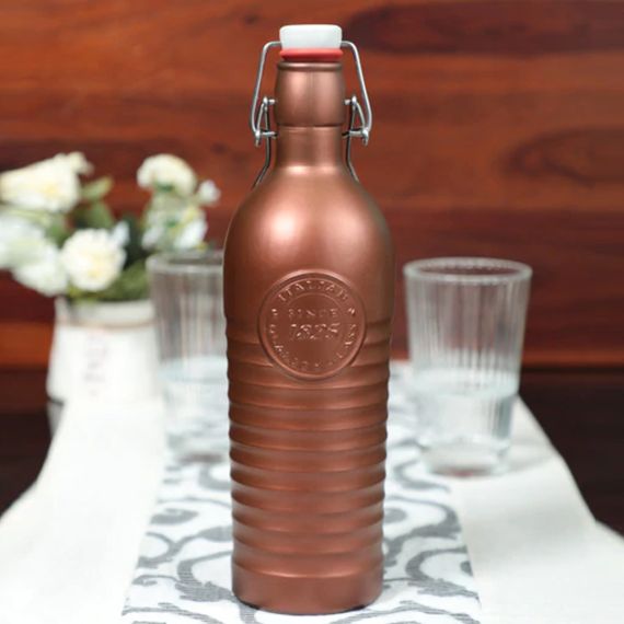 Банка для сыпучих продуктов 0,75 л, бронзовый, стекло, серия Officina 1825, Bormioli Rocco, изображение 2