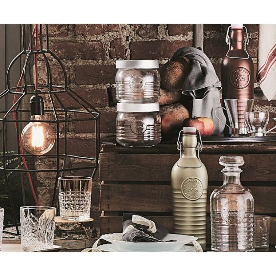 Банка для сыпучих продуктов 0,75 л, бронзовый, стекло, серия Officina 1825, Bormioli Rocco, изображение 5