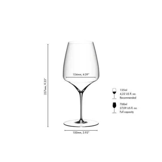 Бокал для вина Vitis Cabernet / Merlot, 1 шт, 768 мл, 4303/0, Riedel, изображение 3
