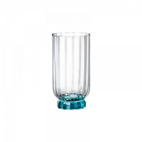 Набор стаканов высоких Florian Lucent Blue, 4 шт, 430 мл, D73 мм, H141 мм, хрустальное стекло, Bormioli Rocco