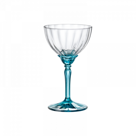 Набор бокалов для коктейля Florian Lucent Blue, 4 шт, 240 мл, D97 мм, H164 мм, хрустальное стекло, Bormioli Rocco