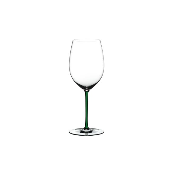 Бокал для красного вина Cabernet, 625 мл, прозрачный/зеленый, хрусталь, серия Fatto a Mano, Riedel