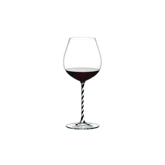 Бокал для красного вина Old World Pinot Noir, 705 мл, прозрачный/черный, хрусталь, серия Fatto a Mano, Riedel