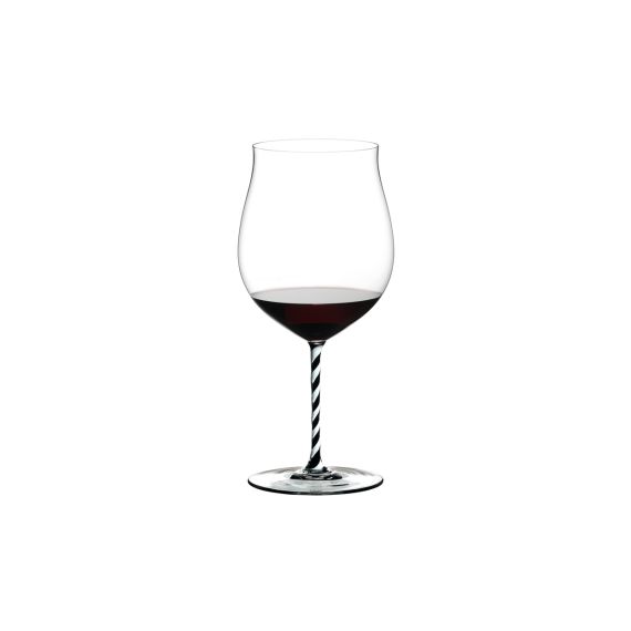 Бокал для красного вина Burgundy Grand Cru, 1050 мл, черный/прозрачный, хрусталь, серия Fatto a Mano, Riedel