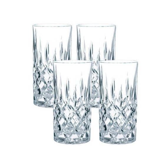 Набор высоких стаканов Noblesse Longdrink Set/4, 4 шт., 375 мл, хрусталь, Nachtmann
