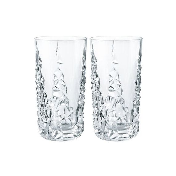 Набор высоких стаканов Sculpture Longdrink Set/2, 2 шт., 420 мл, хрусталь, Nachtmann