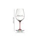 Бокал для красного вина Cabernet 4884/0R, 834 мл, красная ножка, серия Fatto a Mano, Riedel, изображение 4